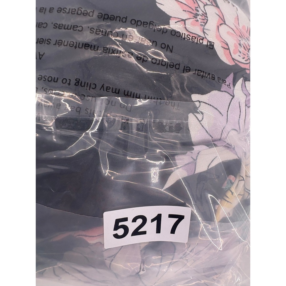 Eye†Shadow Black Floral Smocked Bodice Jumpsuit Wide Leg Belted - Picture 5 of 5